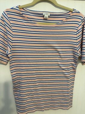 J. Crew Women's Perfect Fit Slim T-Shirt Tee Top- size large